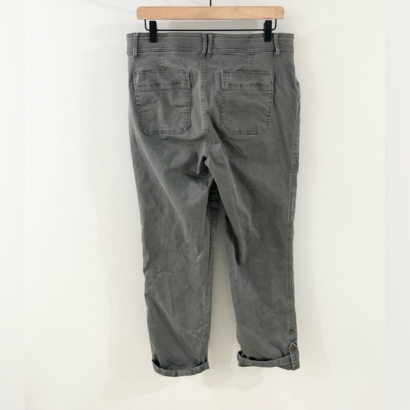 Democracy ‘Ab Technology’ Roll Tab Ankle Pants Gray Size 12 - Picture 6 of 6